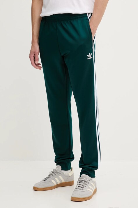 adidas Originals spodnie dresowe Sst Tp męskie kolor zielony z aplikacją JY1288