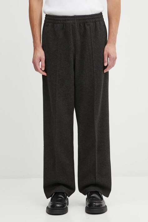 adidas Originals spodnie dresowe z domieszką wełny Wool Tp męskie kolor czarny z aplikacją JV7607