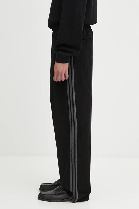 Κοτλέ παντελόνι adidas Originals Cord Pant ανδρικό, χρώμα: μαύρο, JX3107