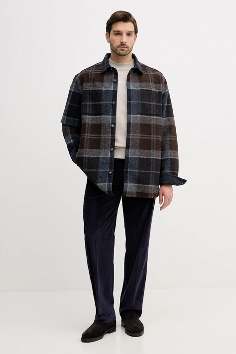 Вельветові штани Paul Smith — AW25-SPM0AC, темно-синій — фото 2