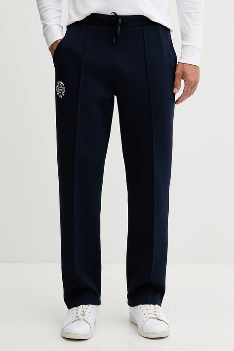 Lacoste pantaloni de trening culoarea bleumarin, uni, XH8982