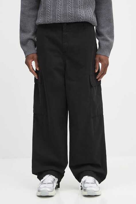 Carhartt WIP spodnie bawełniane Kade Cargo męskie kolor brązowy w fasonie cargo I035564.89GD