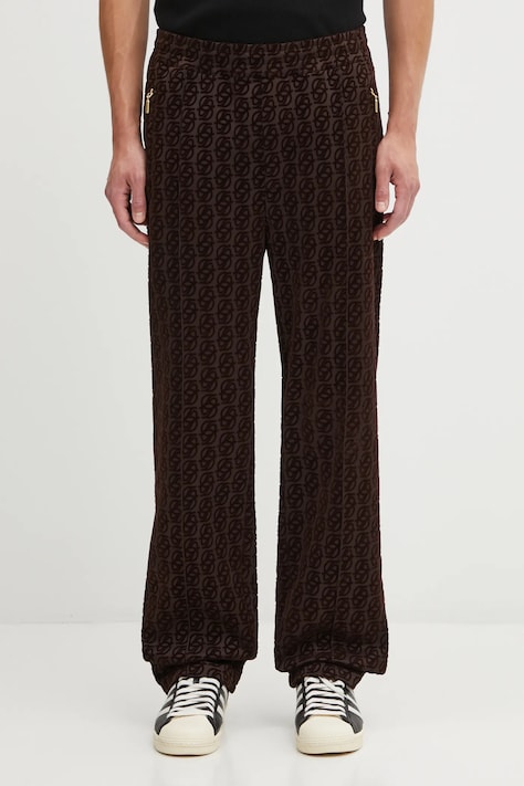 Drôle de Monsieur pantaloni Le Pantalon SurvÍtement Monogramme uomo colore marrone I.SP008.PL159