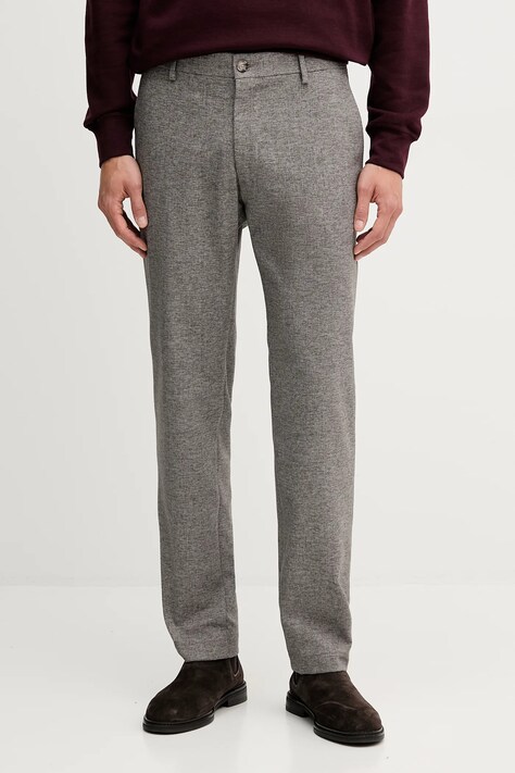 Joop! pantaloni culoarea maro, drept, 30048558