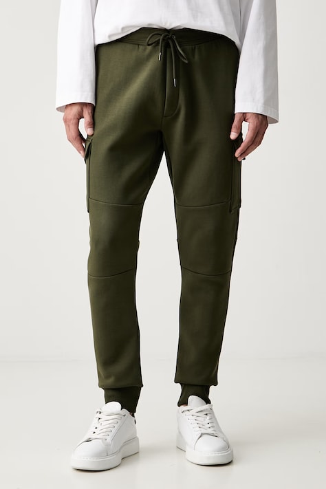 Polo Ralph Lauren pantaloni de trening pentru bărbați cu bumbac verzi regular waist 710980340