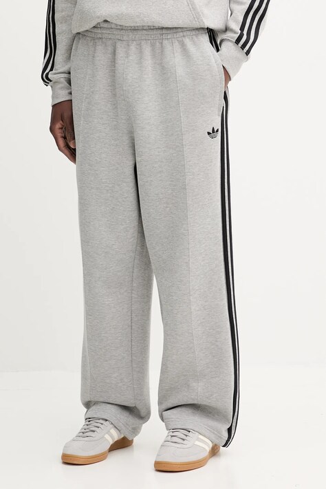 adidas Originals spodnie dresowe Spacer Drill Tp męskie kolor szary z aplikacją JX1505