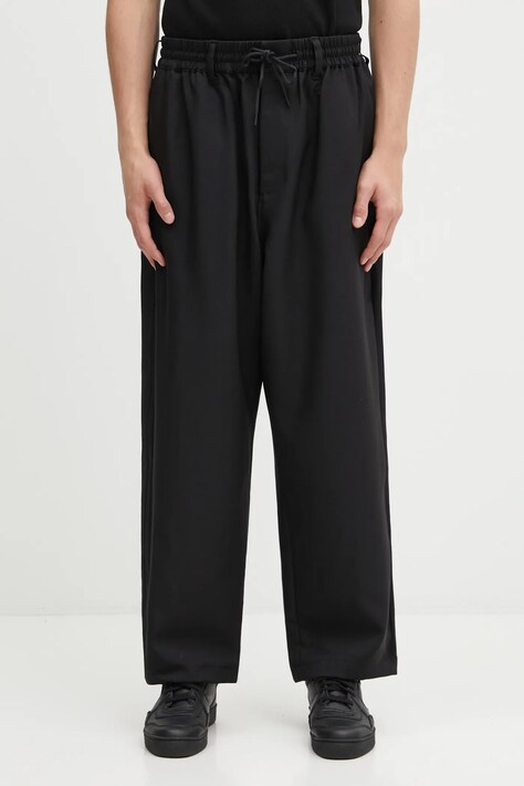 Y-3 spodnie 3S Track męskie kolor czarny w fasonie chinos JW4624