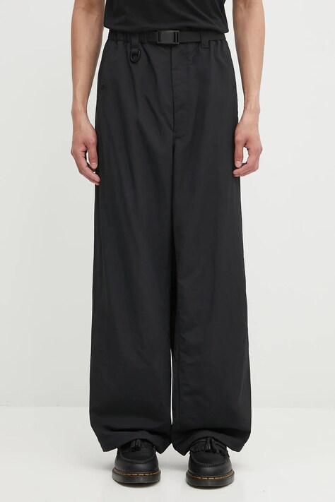 Kalhoty Y-3 Nylon pánské, černá barva, KC8392