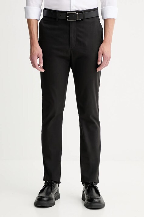 Παντελόνι Calvin Klein χρώμα: μαύρο, LV04LD613G