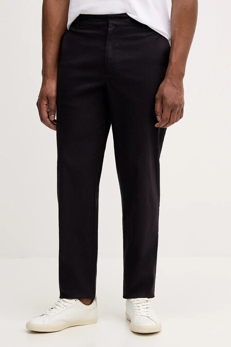 Armani Exchange spodnie męskie kolor granatowy dopasowane XM000421 AF15603