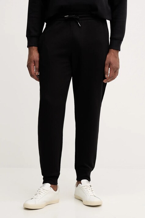 Armani Exchange spodnie dresowe męskie kolor czarny gładkie XM001886 AF10818