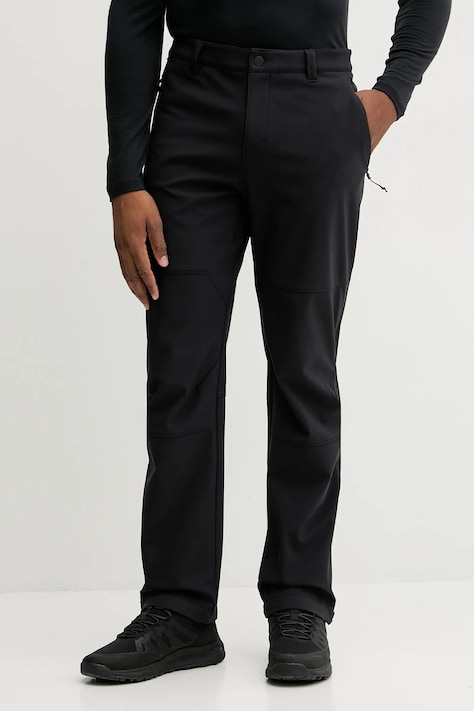 Jack Wolfskin pantaloni de exterior TREK TERRAIN culoarea negru, A65300