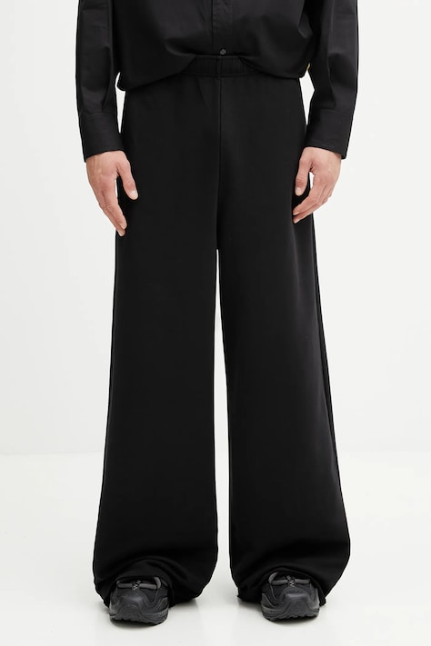 MM6 Maison Margiela pantaloni de trening din bumbac x MM6 Wardro culoarea negru, neted, SH0KA0057.M25025.900