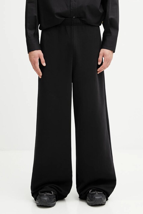 MM6 Maison Margiela spodnie dresowe bawełniane x MM6 Wardro męskie kolor czarny gładkie SH0KA0057.M25025.900