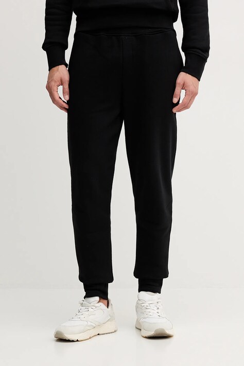 Βαμβακερό παντελόνι Trussardi χρώμα: μαύρο, P8018000062N