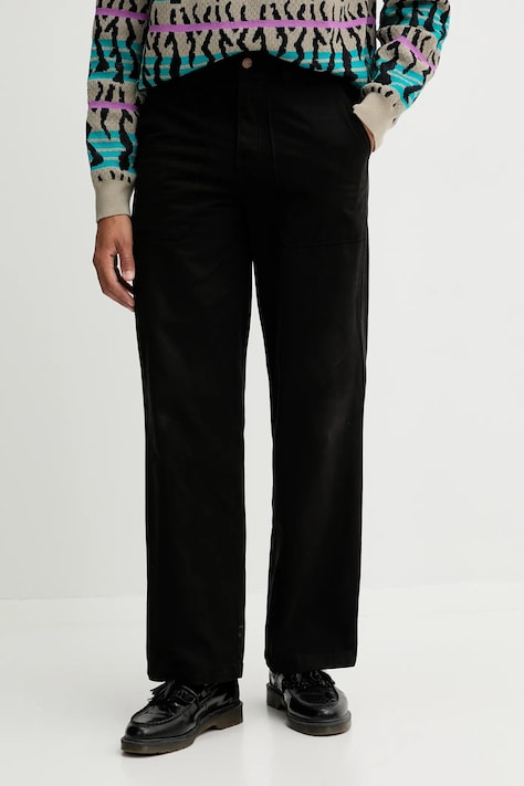 Bavlnené nohavice Dickies čierna farba, rovný strih, DK0A87PI