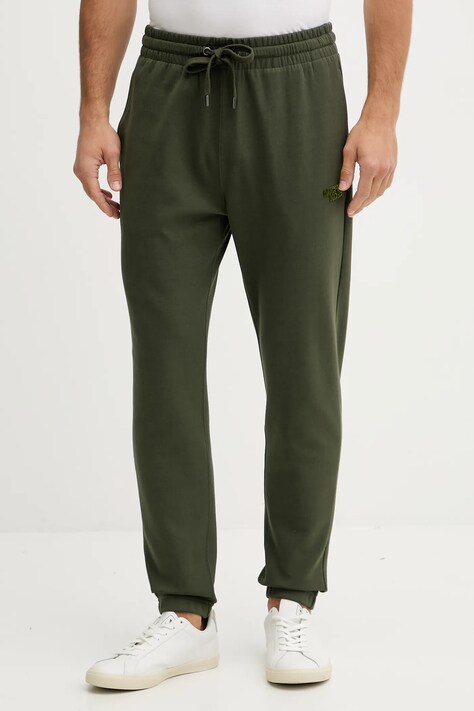 Michael Kors pantaloni de trening culoarea verde, uni, CF552885MF