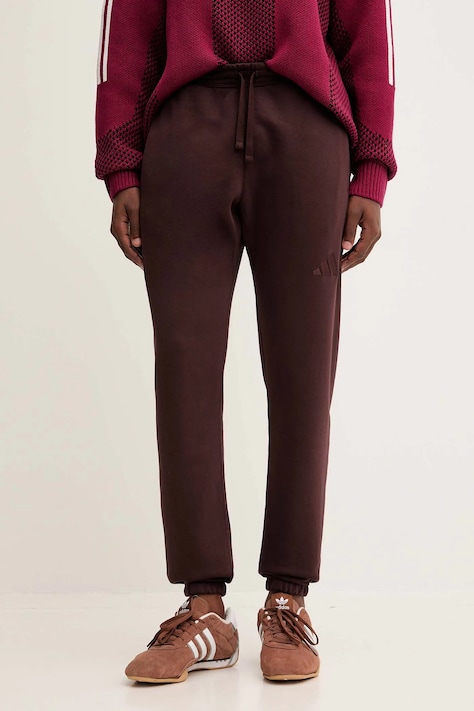 adidas pantaloni de trening All Szn culoarea maro, uni, JX5098