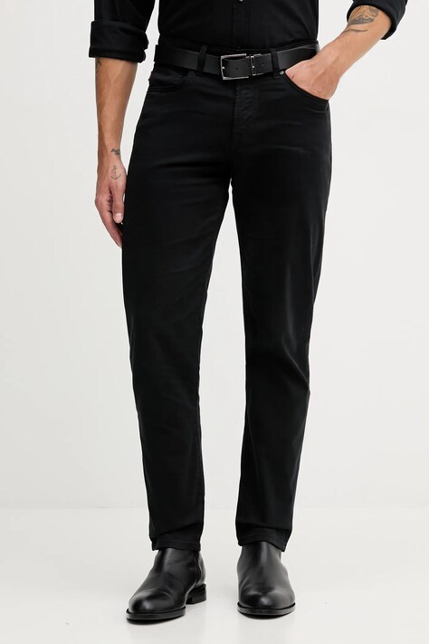 Штани BOSS Orange колір чорний фасон chinos 50549379
