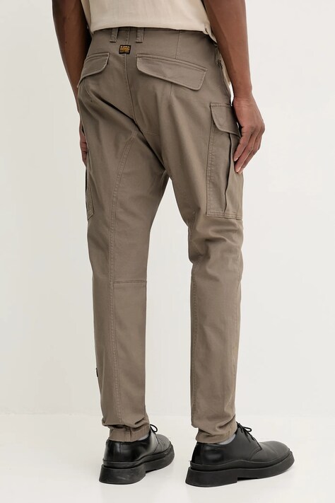 G-Star штани skinny чоловічі бавовняні з еластаном Zip Pkt 3D Skinny Cargo 2.0 — AW25-SPM0JS, зелений — фото 3