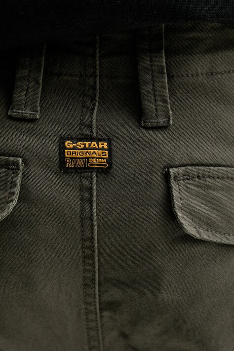G-Star штани skinny чоловічі бавовняні з еластаном Zip Pkt 3D Skinny Cargo 2.0 — AW25-SPM0JS, зелений — фото 4