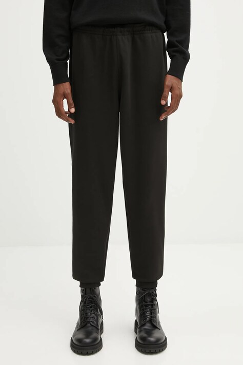 Lacoste spodnie dresowe męskie kolor czarny gładkie XH5132