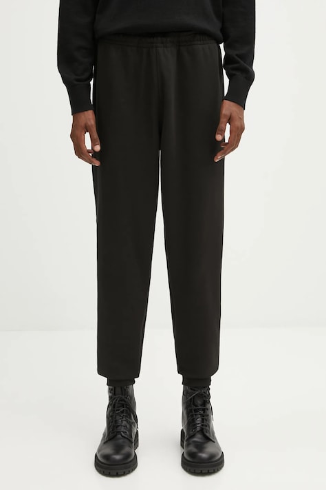 Lacoste spodnie dresowe męskie kolor czarny gładkie XH5132