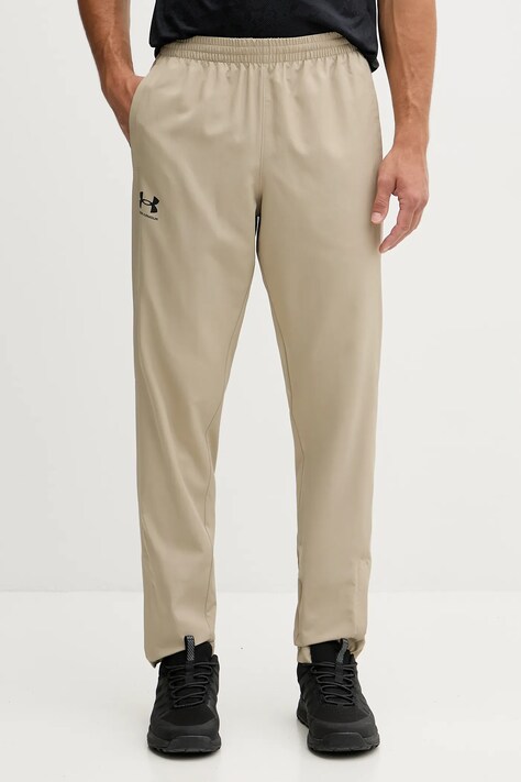 Spodnji del trenirke Under Armour moški, bež barva, 1390150