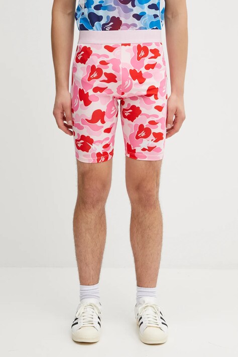 Шорты adidas Originals BAPE FB TIGHTS цвет розовый облегающие KB2207