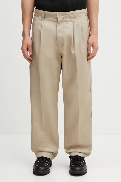 Carhartt WIP spodnie Evan Pant męskie kolor beżowy proste I035666.G101