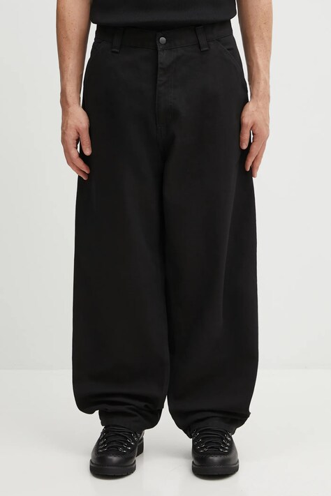 Carhartt WIP spodnie bawełniane OG Single Knee Pant męskie kolor czarny proste I035637.8906