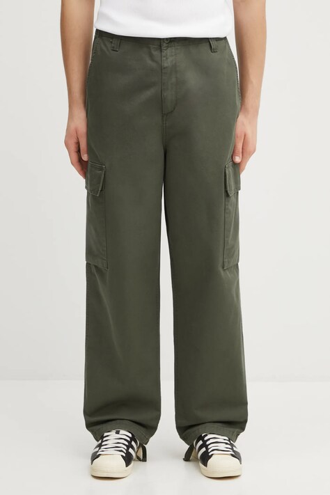 Carhartt WIP spodnie bawełniane Kade Cargo Pant męskie kolor zielony w fasonie cargo I035585.2ZX06