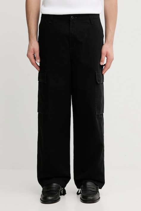 Carhartt WIP spodnie bawełniane Kade Cargo Pant męskie kolor czarny w fasonie cargo I035585.8906