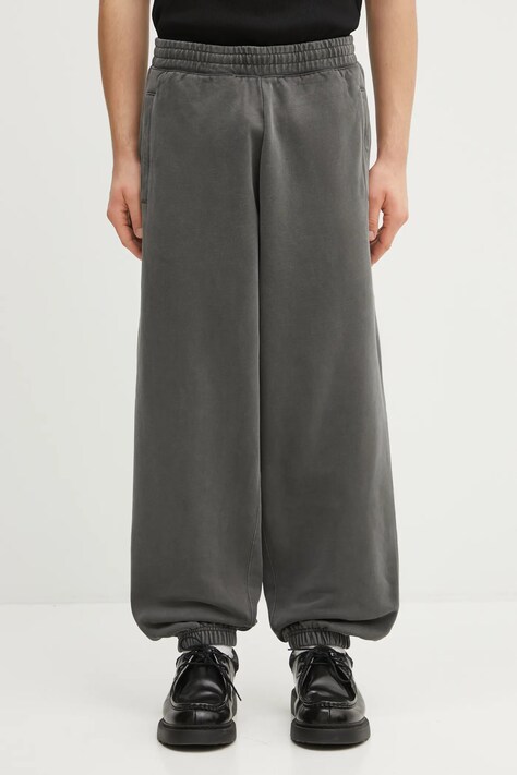 Carhartt WIP spodnie bawełniane Vista Grand Sweat Pant męskie kolor szary gładkie I032337.89GD