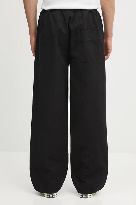 No Problemo spodnie bawełniane Ripstop Work Pant męskie kolor czarny proste NP3011504