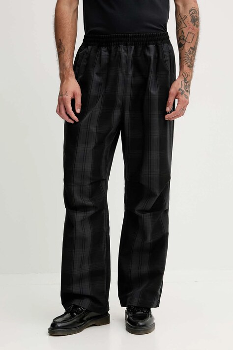 adidas Originals spodnie Firebird męskie kolor czarny w fasonie chinos KG4637