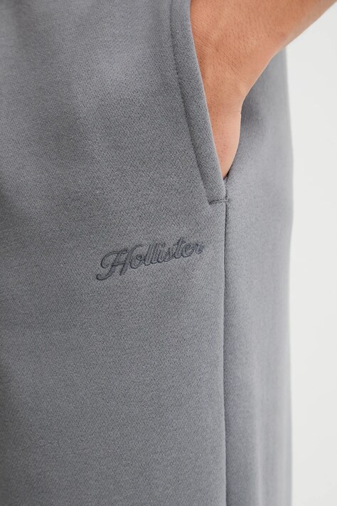 Hollister Co. spodnie dresowe męskie kolor szary z aplikacją KI334-5137-120