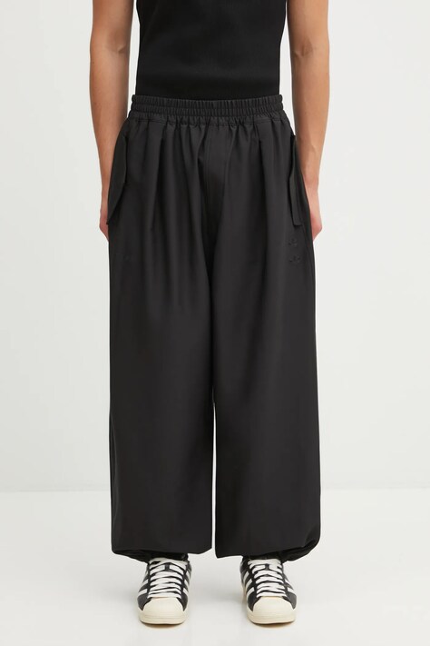 adidas Originals joggers Wc Twill Tp black color smooth KD9349