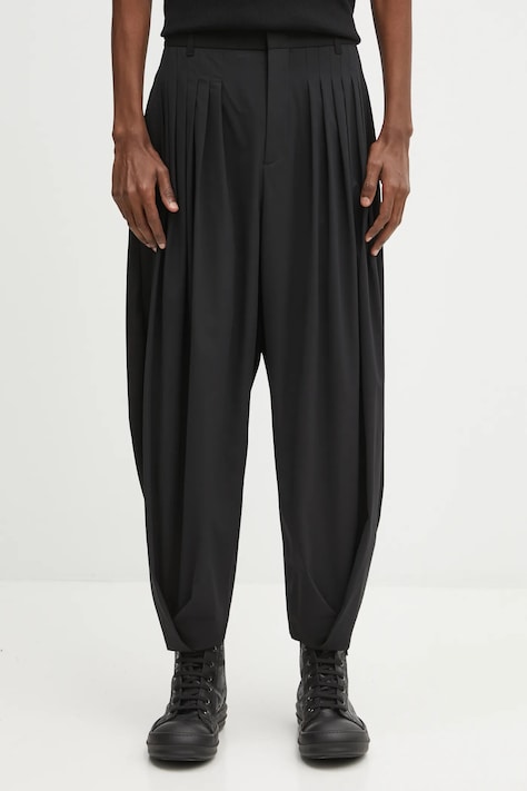 Ader Error spodnie SLACKS męskie kolor czarny proste BO01FWSA0206BK