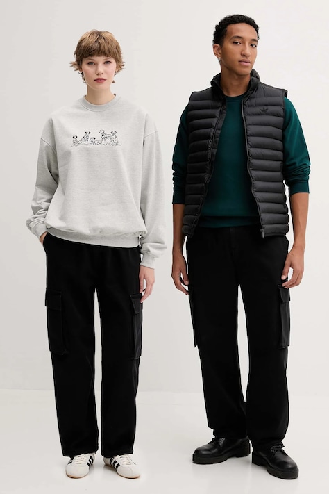 Kaotiko pantaloni de bumbac culoarea negru, fason cargo, high waist, AR010-01-K002