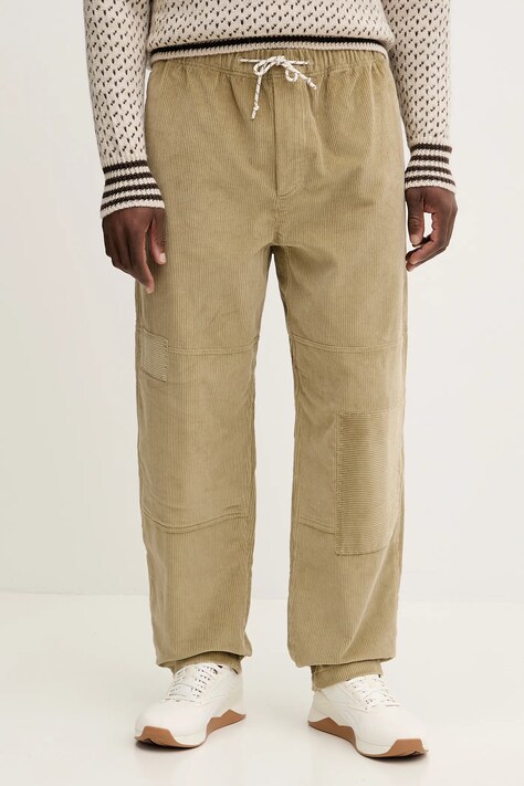 Mammut spodnie Mammut x Cabourn Direttissima kolor zielony proste high waist 1022.02830