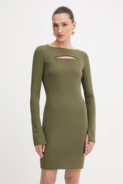 Patrizia Pepe sukienka kolor zielony mini dopasowana 8A1496 J129