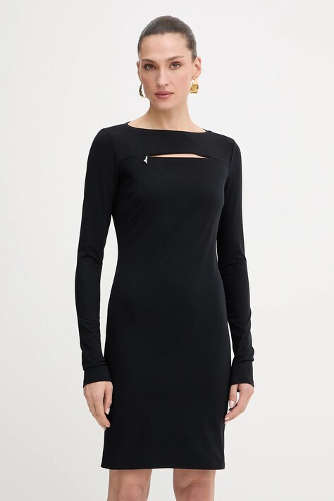 Patrizia Pepe sukienka kolor czarny mini dopasowana 8A1496 J129