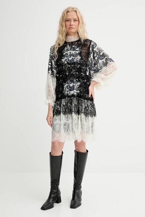 MUNTHE vestito con aggiunta di seta LISSO colore bianco  253131425322