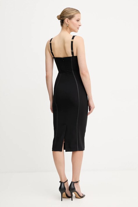 Elisabetta Franchi rochie culoarea negru, mini, mulata, AB80256E2
