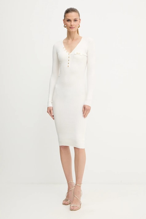 Elisabetta Franchi vestito con seta colore beige  AM10B56E2