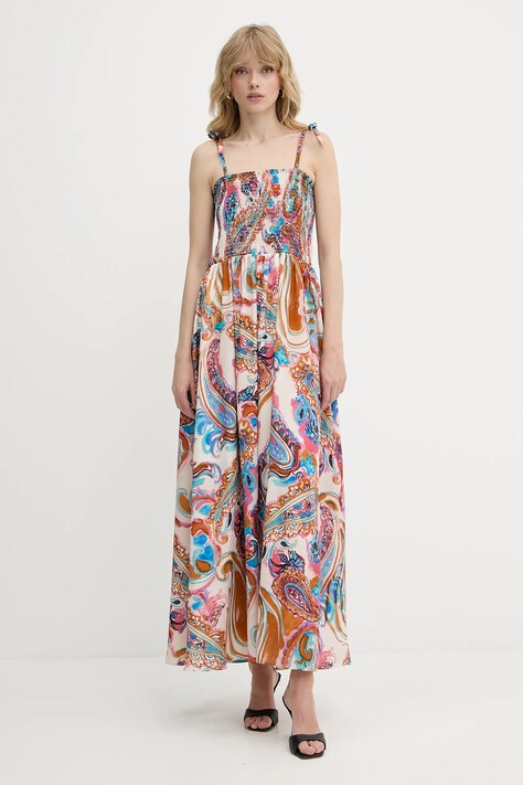 Morgan rochie culoarea bej, maxi, evazați, RGODI.F