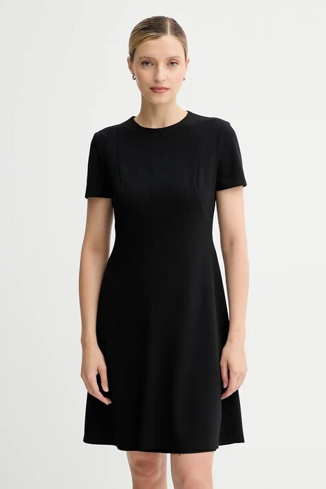 Calvin Klein sukienka kolor czarny mini rozkloszowana LV044C064G