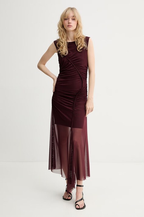 Gestuz sukienka drapowana czerwona 10910318