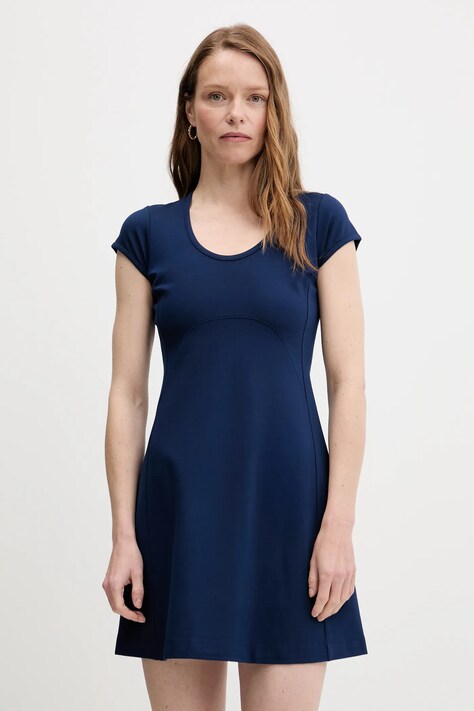 Šaty Calvin Klein Jeans tmavomodrá barva, mini, LV047C238G